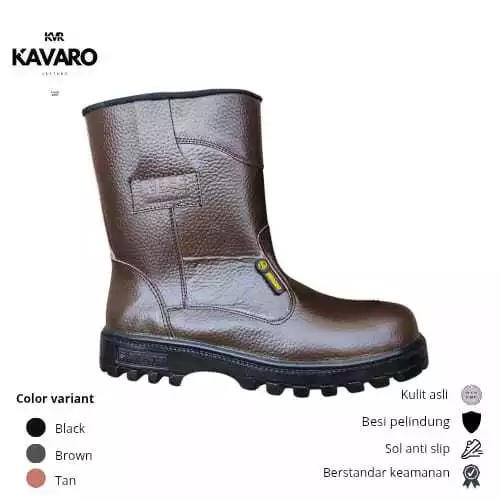 Anthony Sepatu Safety Kulit Asli - KAVARO LEATHER