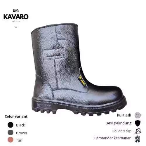 Anthony Sepatu Safety Kulit Asli - KAVARO LEATHER