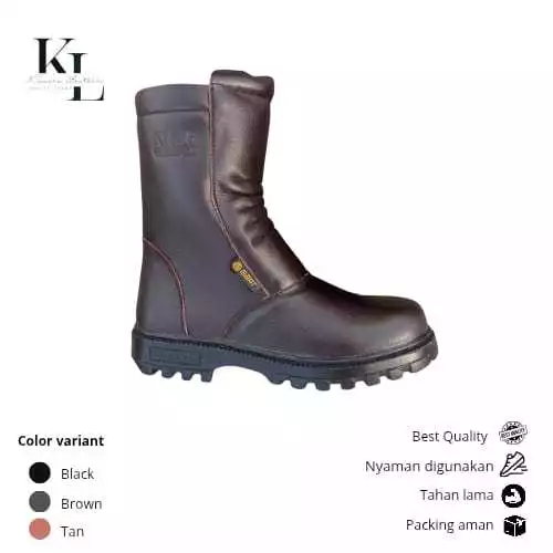 Sepatu untuk Riders Bikers Sneakers Hiking Ujung Besi - KAVARO LEATHER